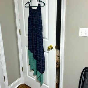 NWOT.  Rachel Roy Blue/teal Sleeveless summer dress.  Size large